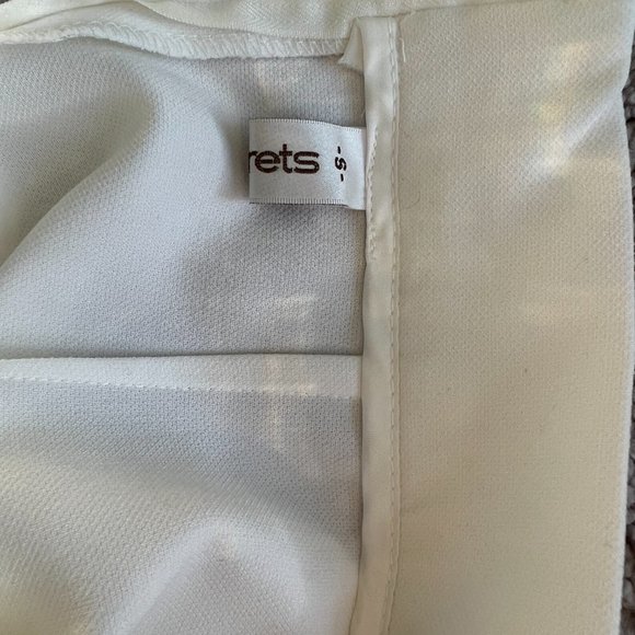 Storets New Without Tag White Slip Buckle Skirt Size S - Picture 3 of 3